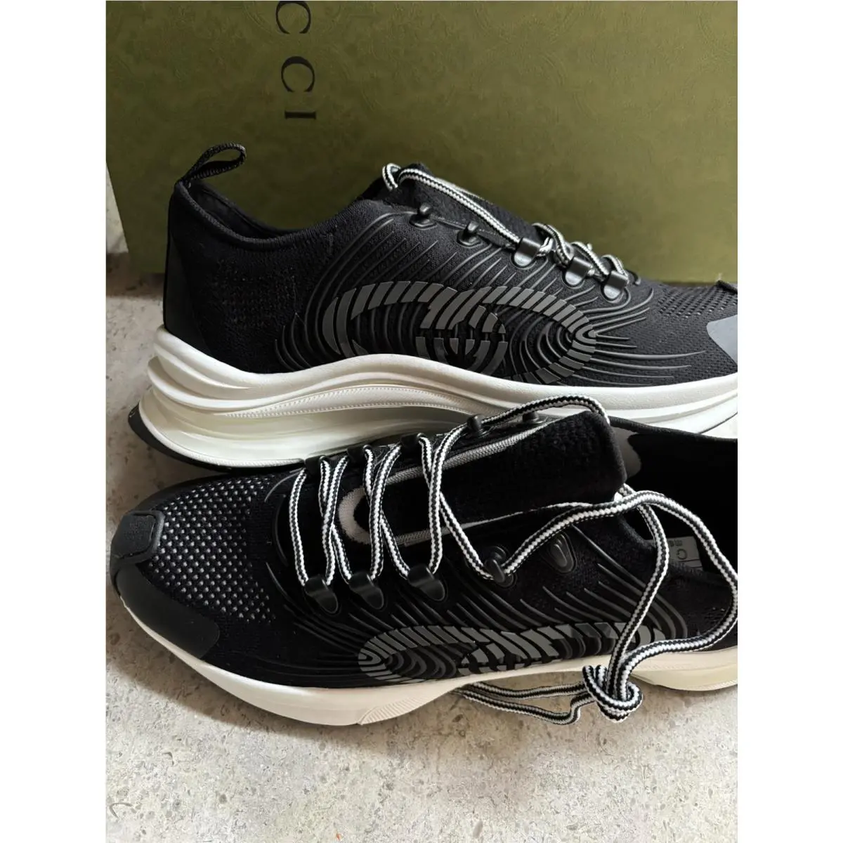 Gucci Run Knit Sneaker Men`s Size US 13.5/EUR 46.5