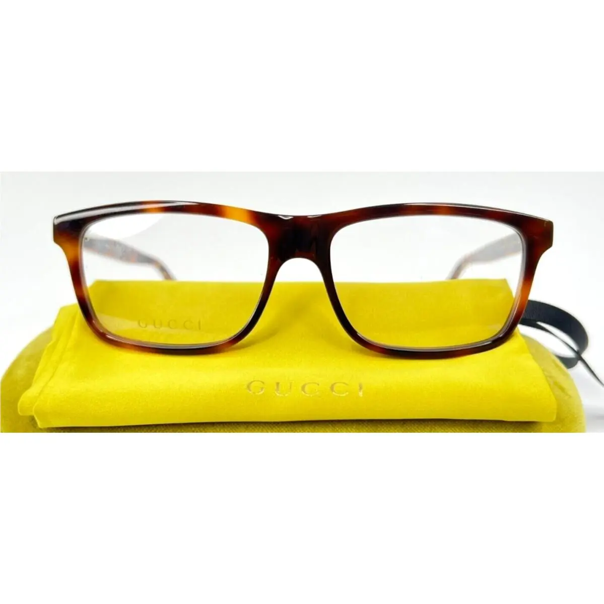 Gucci GG0384O 003 Havana with Gold Trim Eyeglasses 55-16 Japan