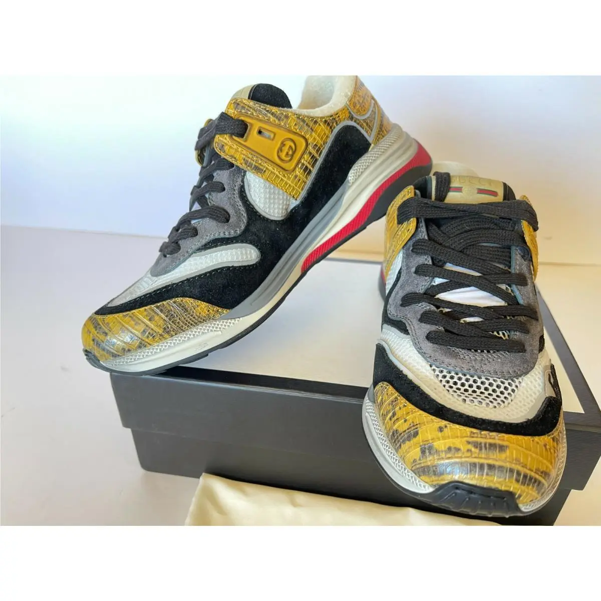 Gucci Ultrapace Sneaker Low Top Multicolor Men`s G 6 / US 7