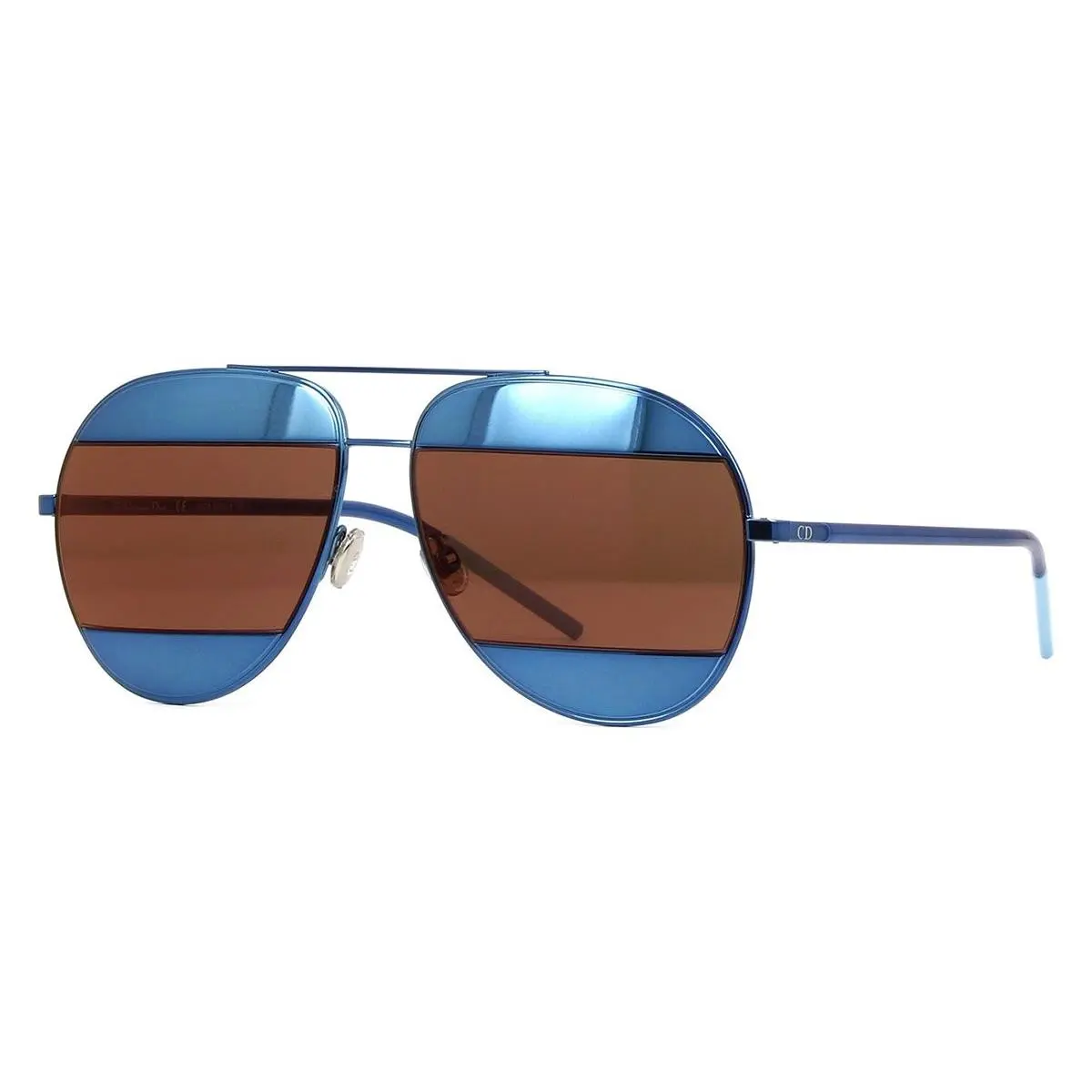 Dior Split 1 Y4E-RD 59mm Sunglasses Blue / Brown-blue Mirror Lens