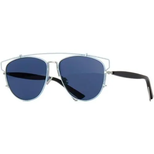 Dior Technologic PQXA90 57mm Sunglasses Light Blue-black / Blue Solid Lens