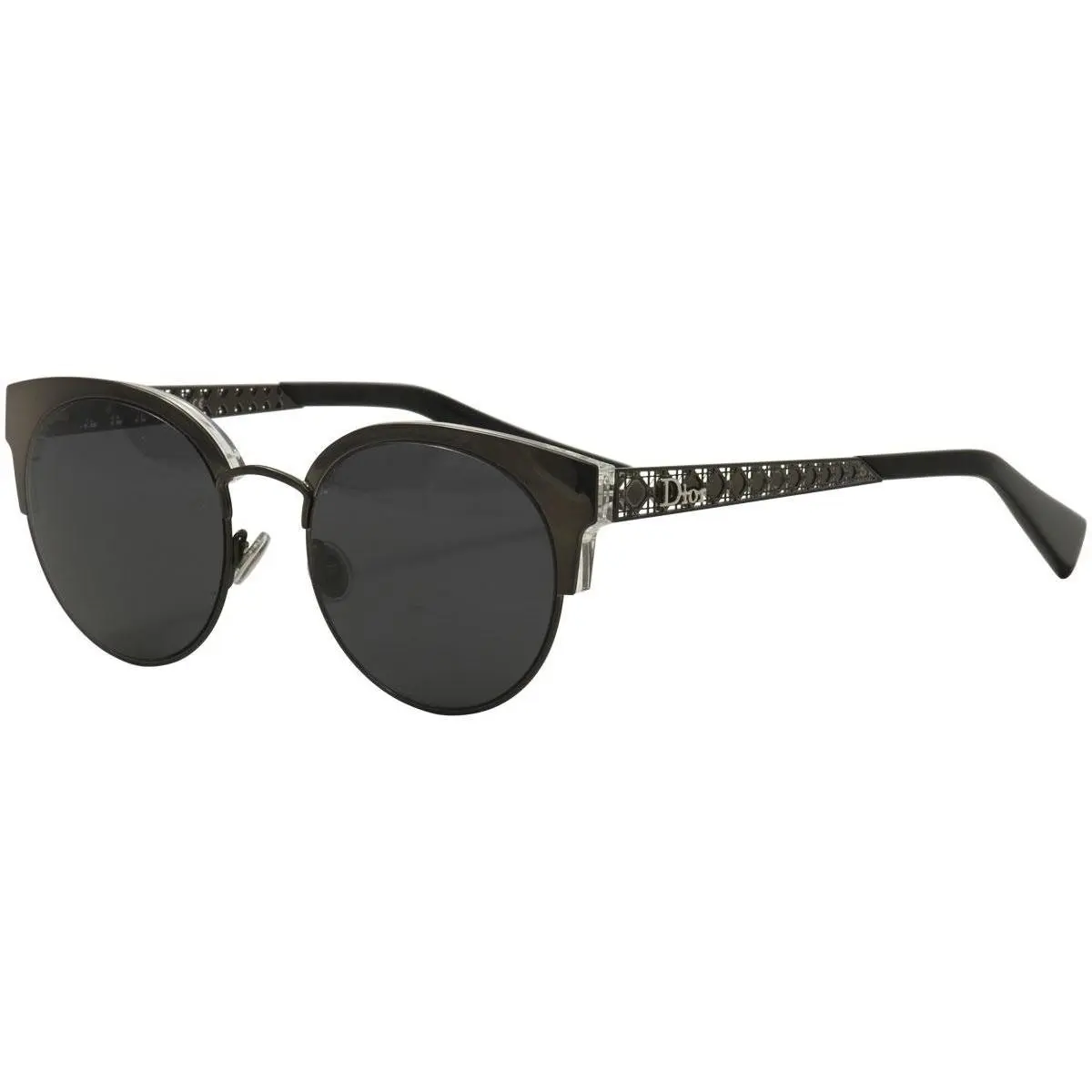 Christian Dior Diorama-mini 807/IR Sunglasses Women`s Black/smoke Grey 50mm