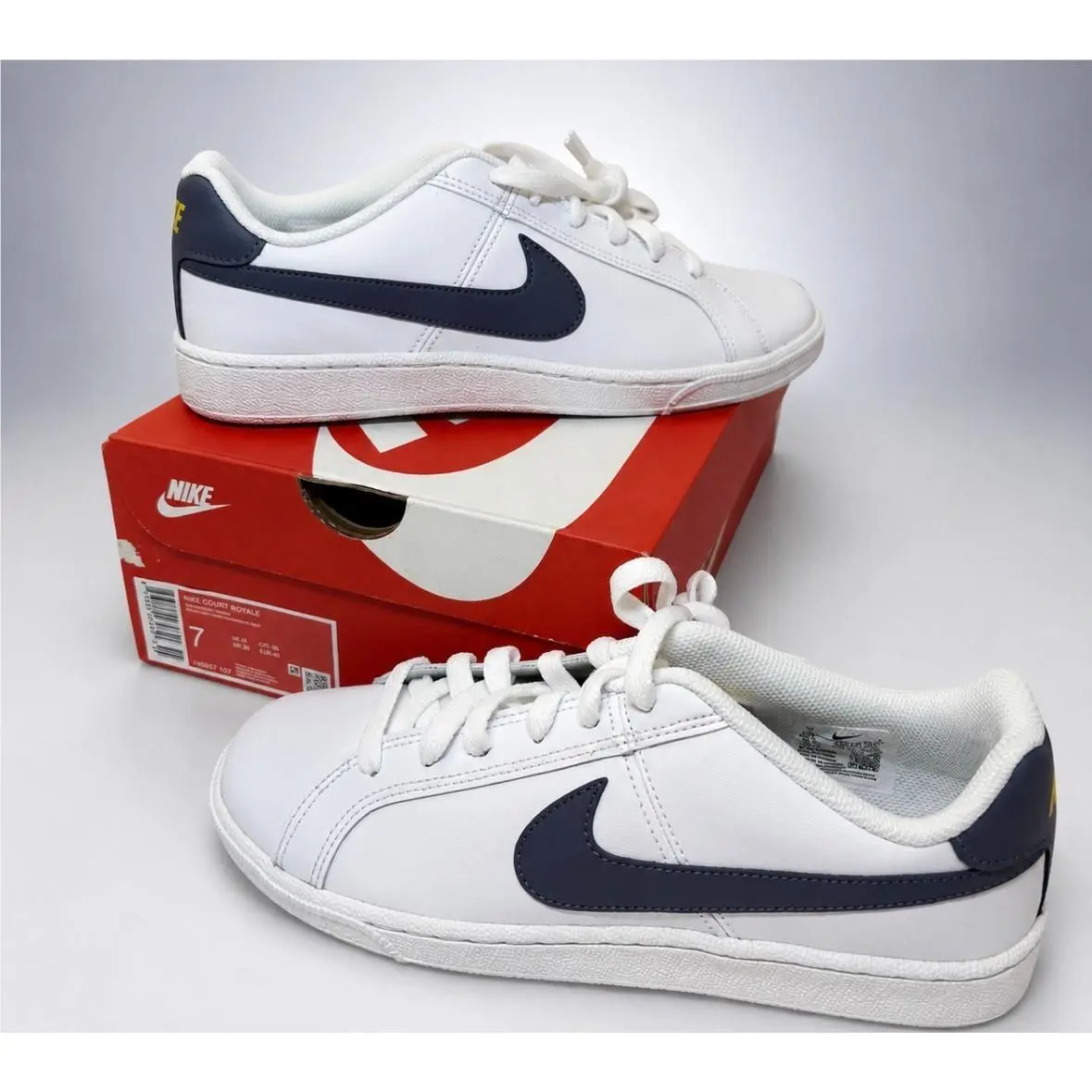 Nike shoes - Nike Court Royale - Court Royale - White/Navy Blue - Black/White/Navy Blue 17