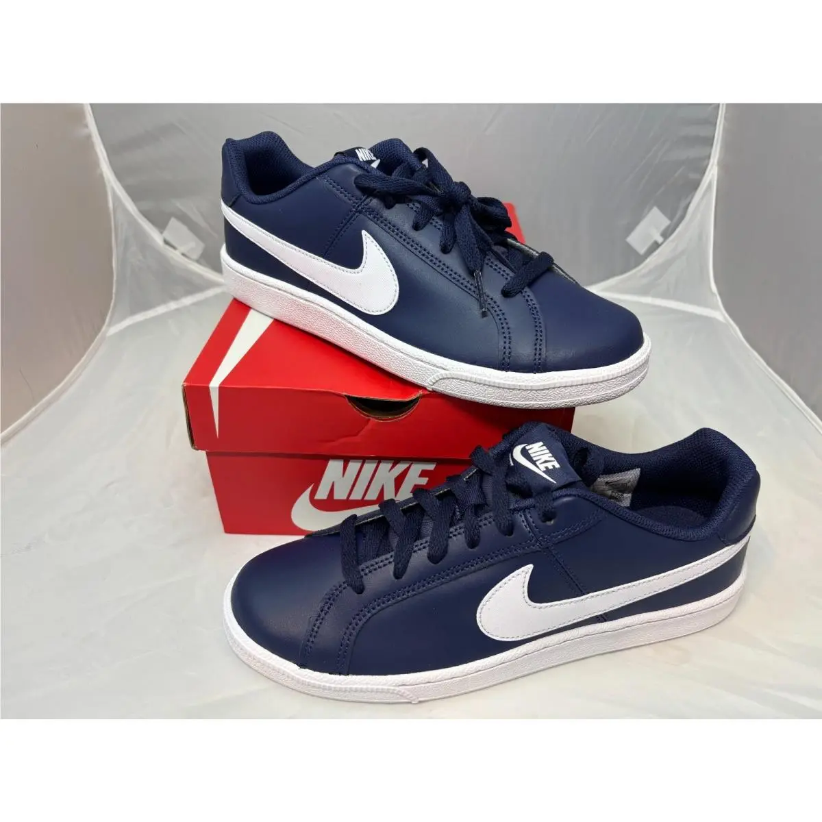 Nike shoes - Nike Court Royale - Court Royale - White/Navy Blue - Black/White/Navy Blue 19