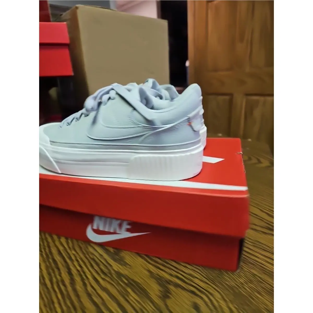 Nike shoes - Nike Court Legacy Lift - Court Legacy Lift - Silver 1