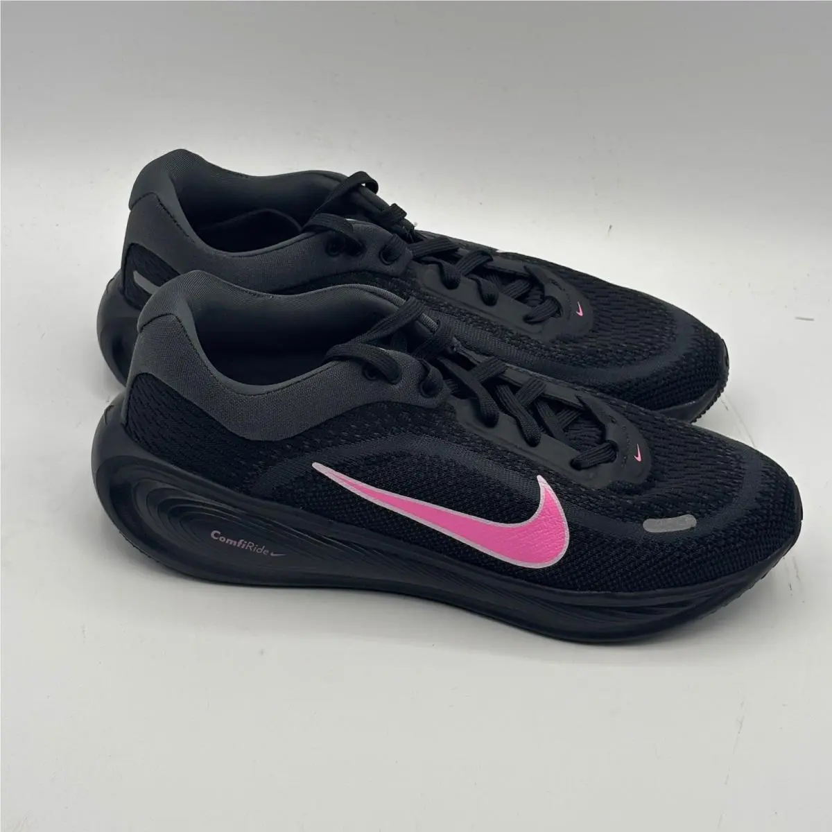 Nike Stellar Ride Shoes Kids Size 5Y Black Playful Pink Running HQ3266-005