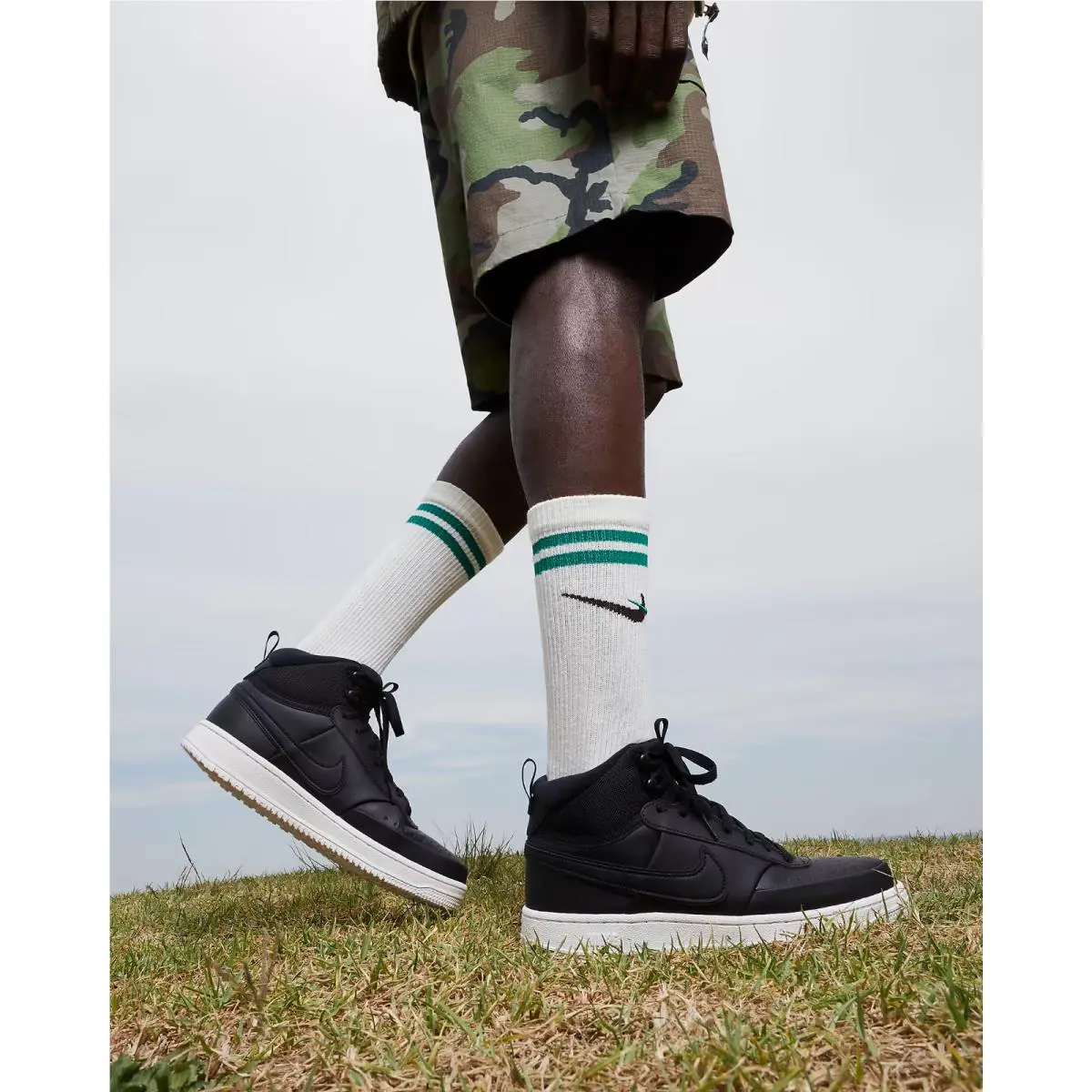 Nike shoes - Nike Court Vision Mid Winterized - DN7882-002 - Black White 7