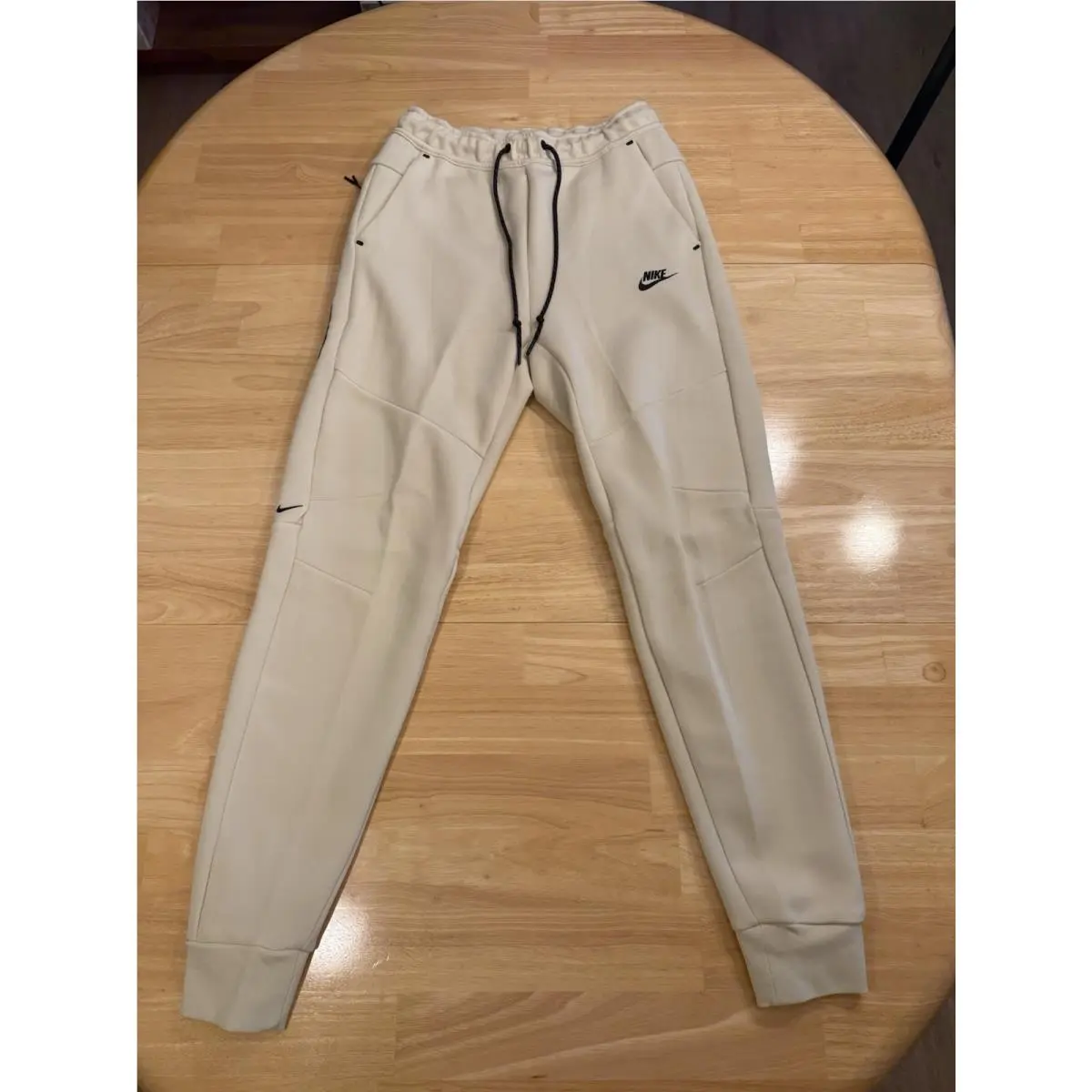 Nike Tech Fleece Joggers Light Khaki Black HV0959 234 Men`s Small