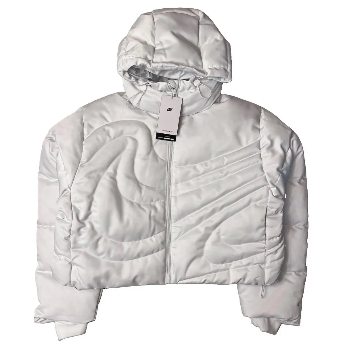 Swoosh Series Oversized Down Puffer Jacket IB2005-121 White Women`s Medium by Nike
