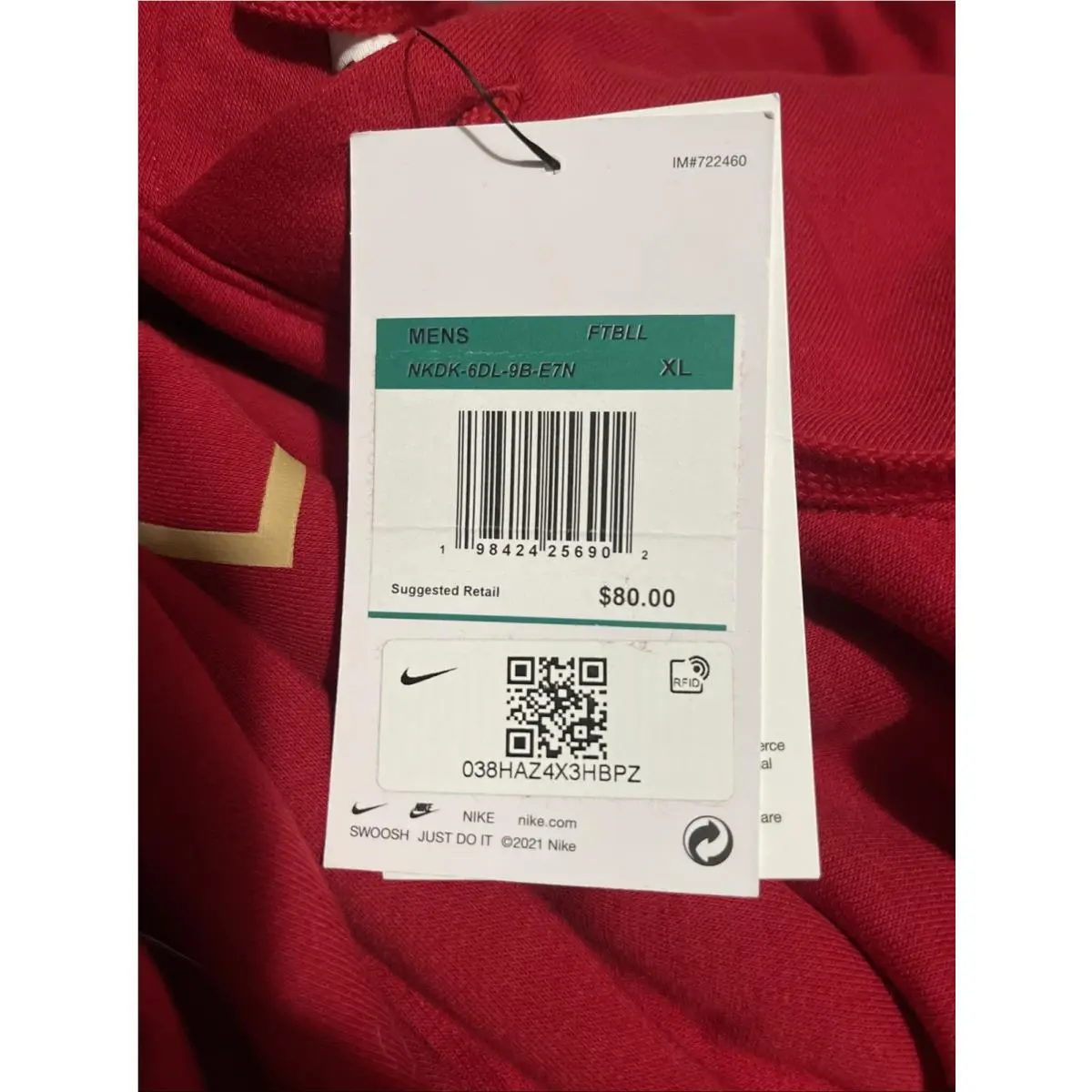 Nike clothing - Red Gold (UPC: 0198424256902) 12