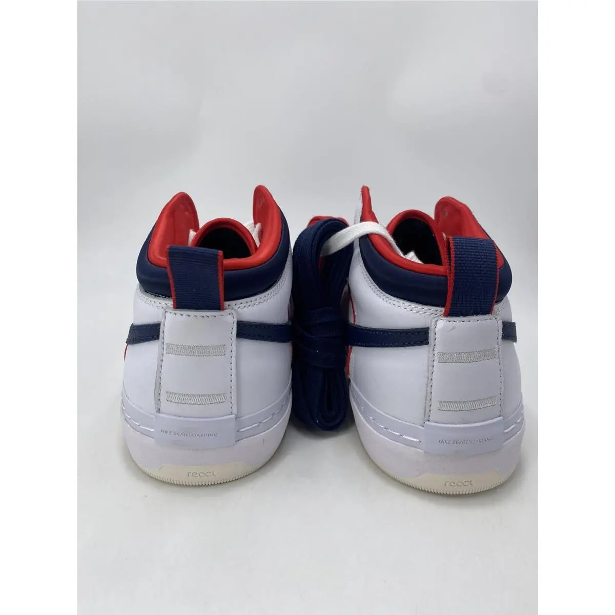 Nike shoes - Nike SB React - React - FD0268 100 - White/Midnight Navy (UPC: 196968545049) 4