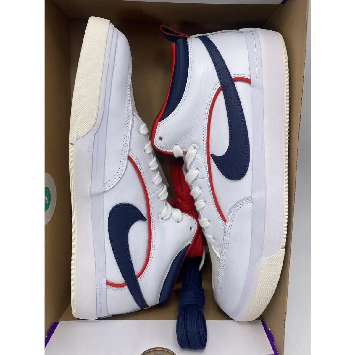 Nike shoes - Nike SB React - React - FD0268 100 - White/Midnight Navy (UPC: 196968545049) 5