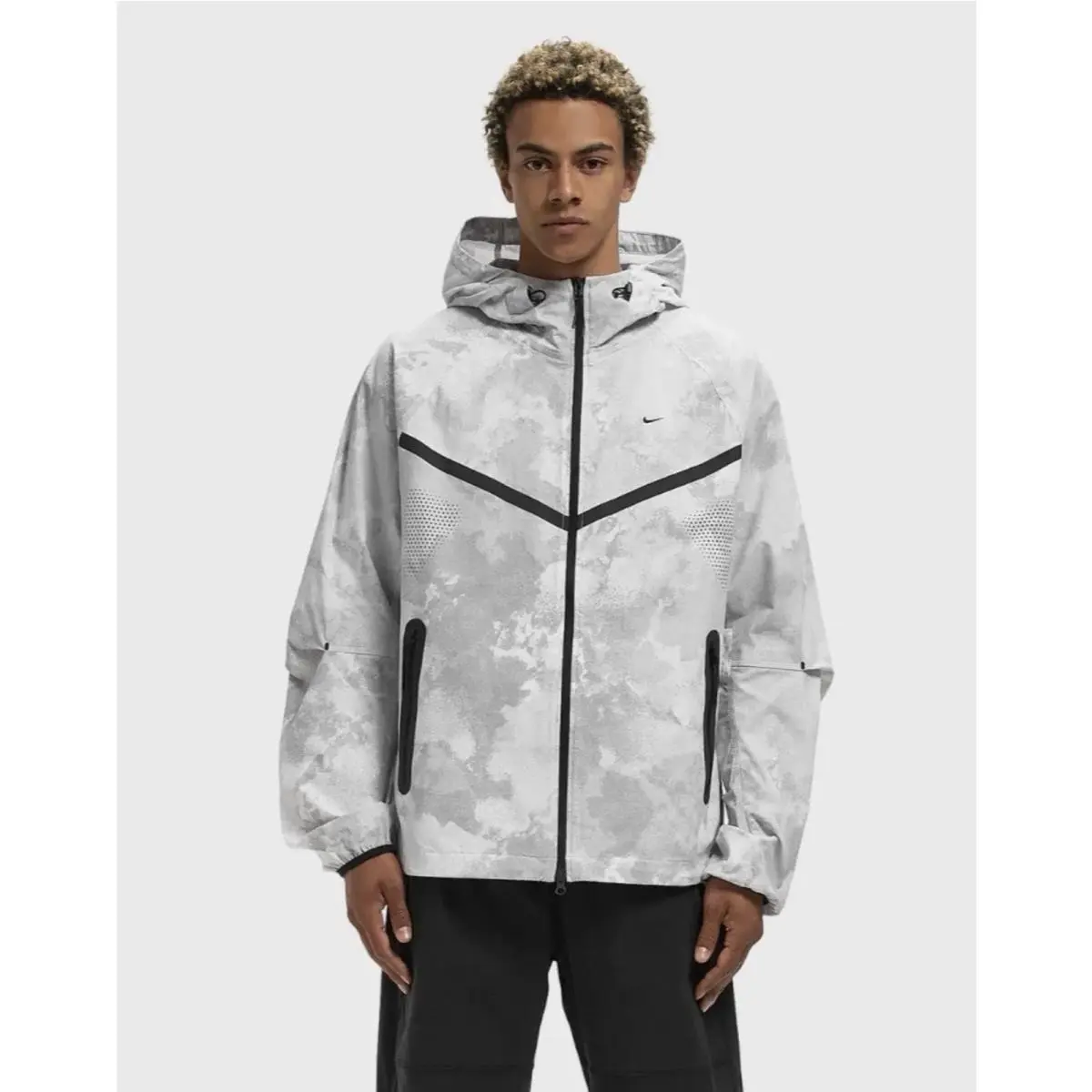 Nike Tech Windrunner Dri-fit Woven Pure Platinum Camo Jacket Size XL IF1333-043
