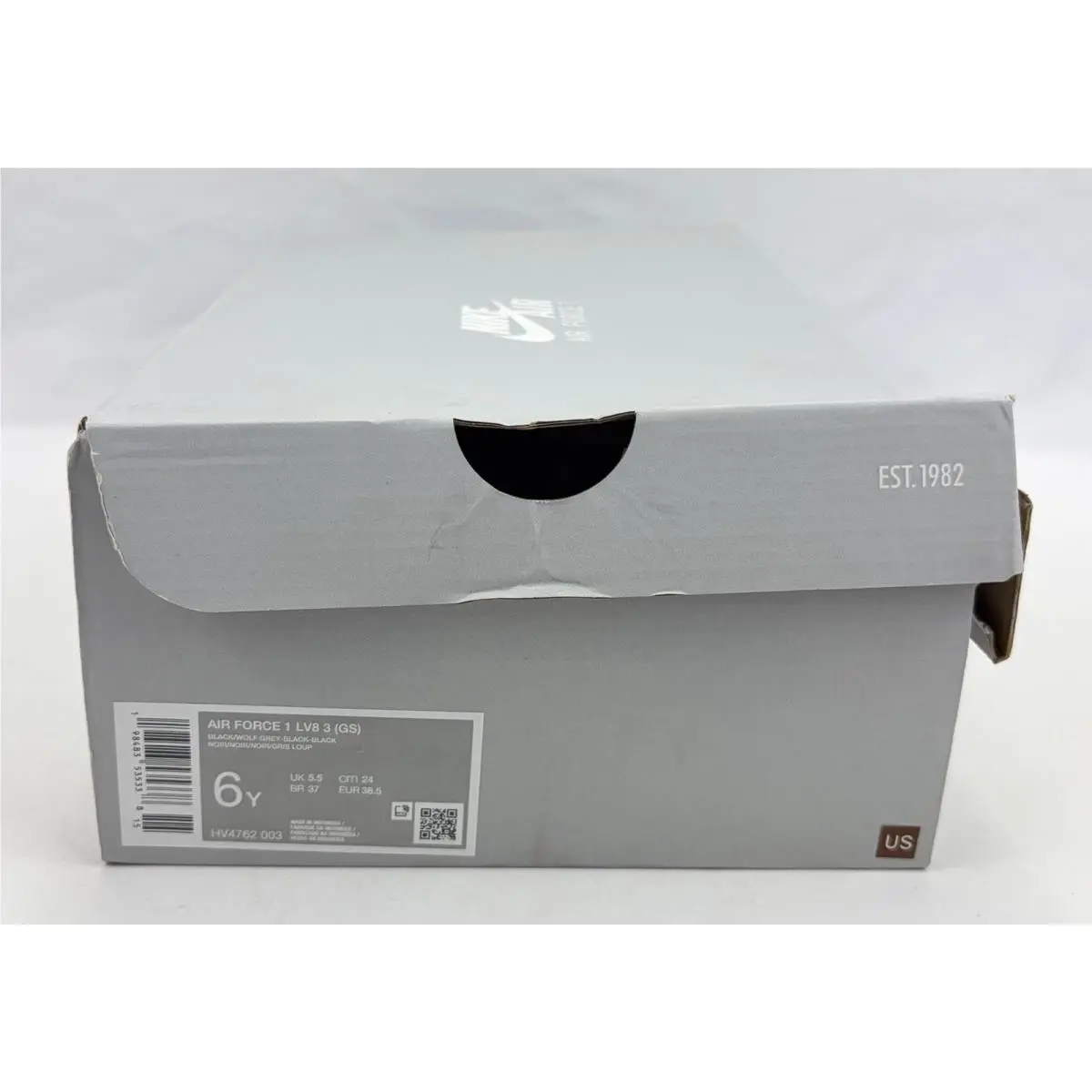 Nike shoes - Air Force 1 LV8 3 (GS) - HV4762 003 - Black/Wolf Grey (UPC: 198483535338) 12