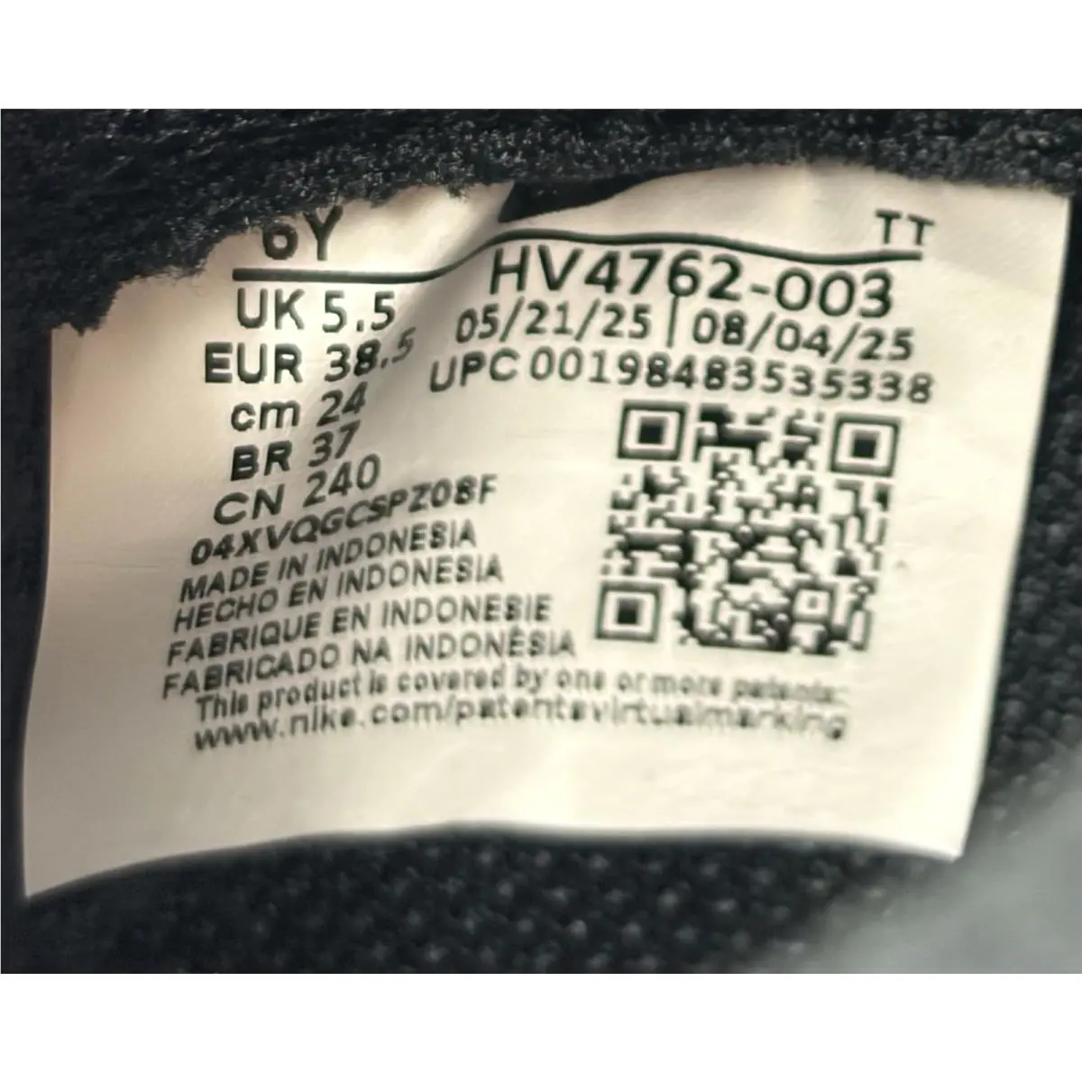 Nike shoes - Air Force 1 LV8 3 (GS) - HV4762 003 - Black/Wolf Grey (UPC: 198483535338) 7