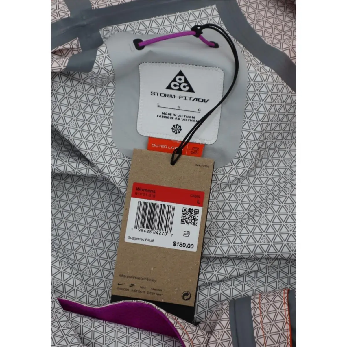 Nike clothing - Storm-Fit ADV Jacket - ADV Jacket - IF0101-819 - Orange (UPC: 198488842707) 12