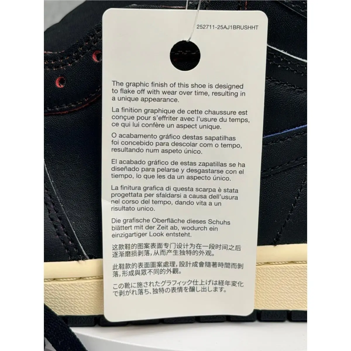 Nike shoes - Jordan 1 Retro High OG Black Muslin - Black 7
