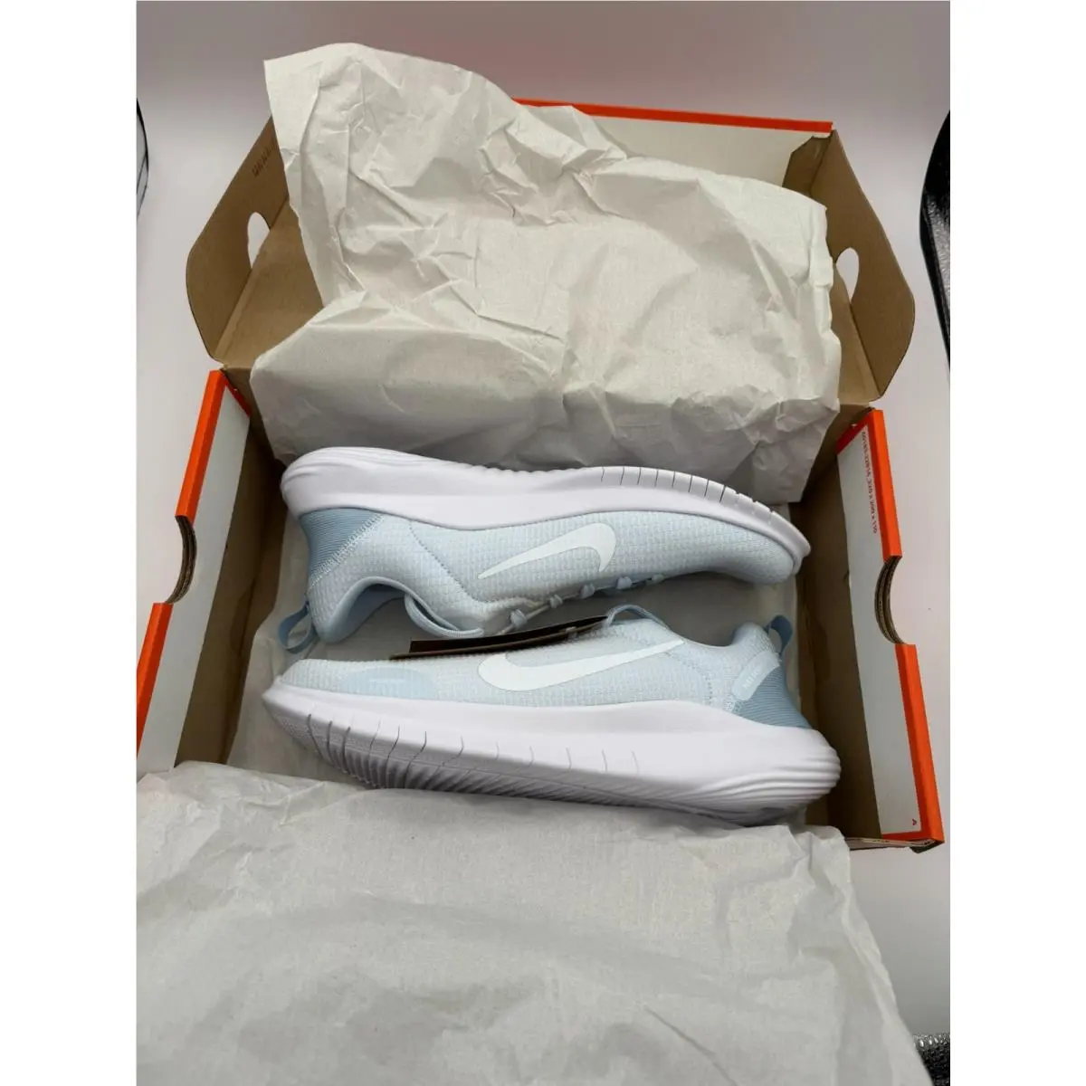 Nike shoes - Nike Flex Experience Run 12 - DV0746 400 - Photon Dust/Light Smoke Grey/White/Psychic Blue (UPC: 197862855975) 2