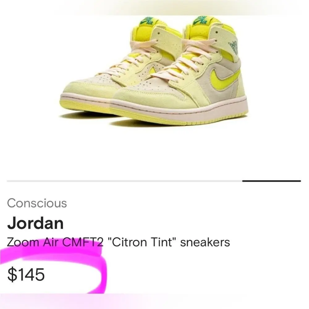 Nike shoes - Jordan 1 Zoom CMFT 2 - Yellow 8