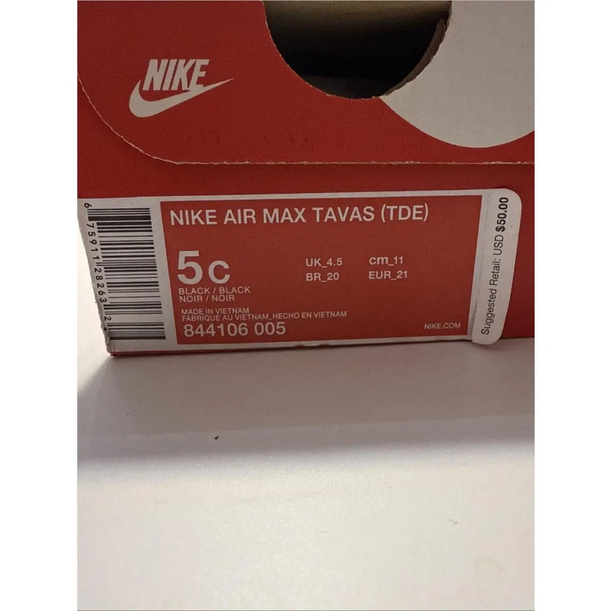 Nike shoes - Nike Air Max Tavas - Air Max Tavas - Black 5