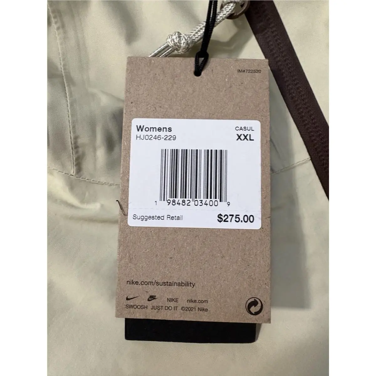 Nike clothing - Beige (UPC: 0198482034009) 3