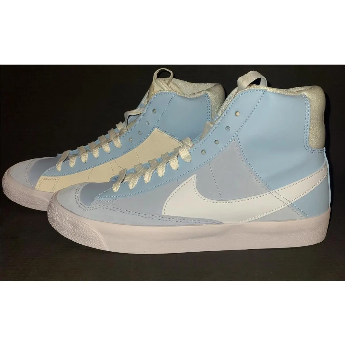 Nike shoes - Nike Blazer Mid `77 SE D (GS) - HF0954-400 - Blue, White 4