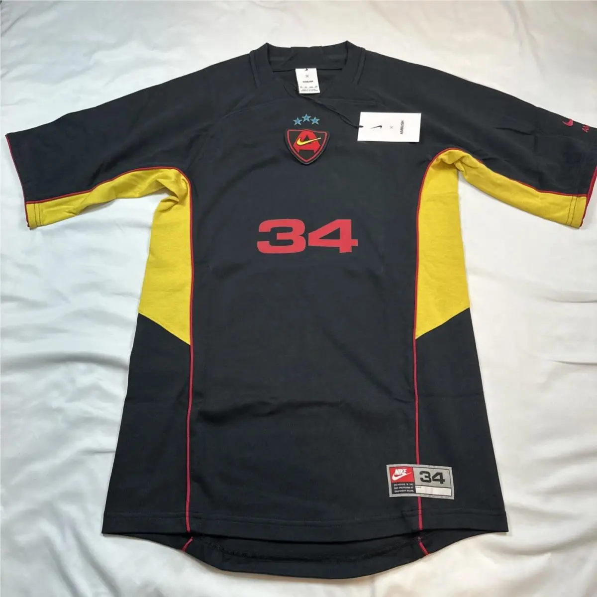 Nike x Ambush Jersey Top Shirt Men`s Size XS Black Multicolor 34 FJ2038-010