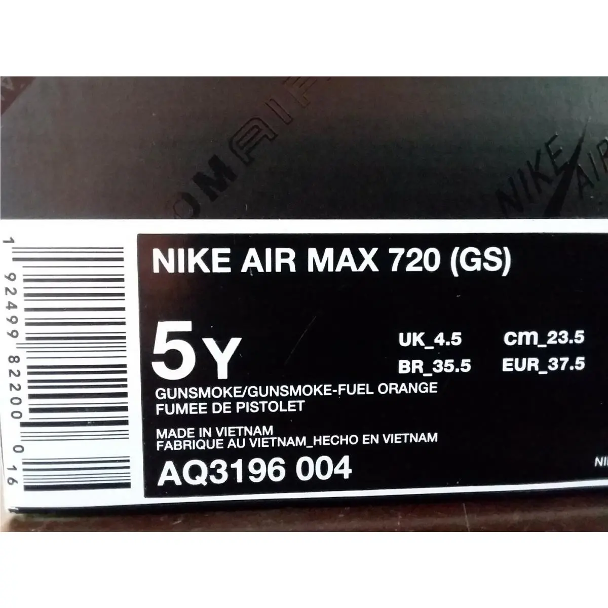 Nike shoes - Nike Air Max 720 - Air Max - Gray (UPC: 192499822000) 4