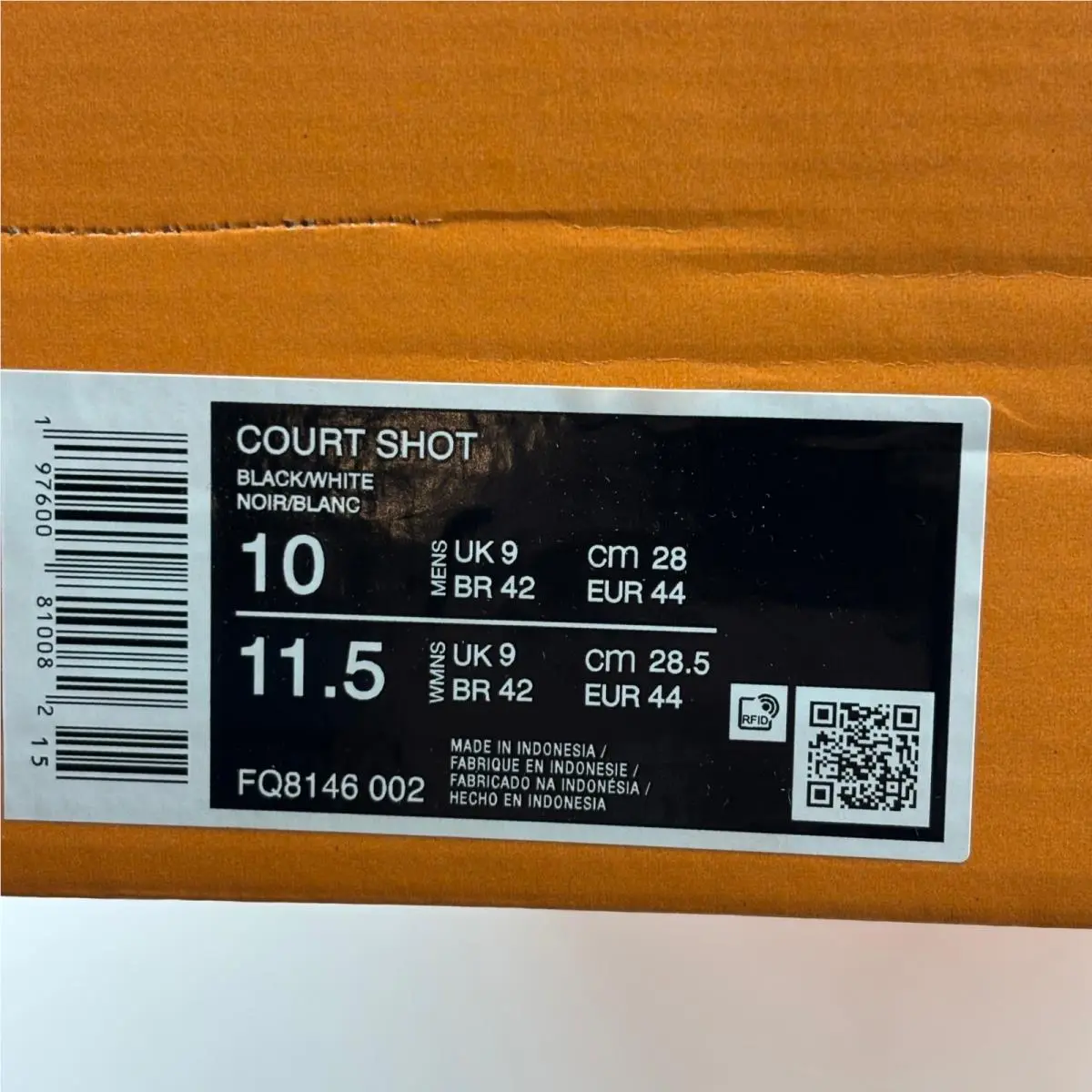 Nike shoes - Nike Court Shot - Court Shot - Black 4