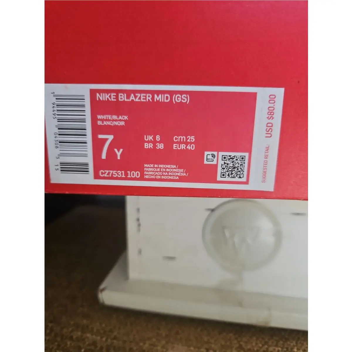 Nike shoes - Blazer - Blazer - CZ7531100 - White (UPC: 194495043083) 0