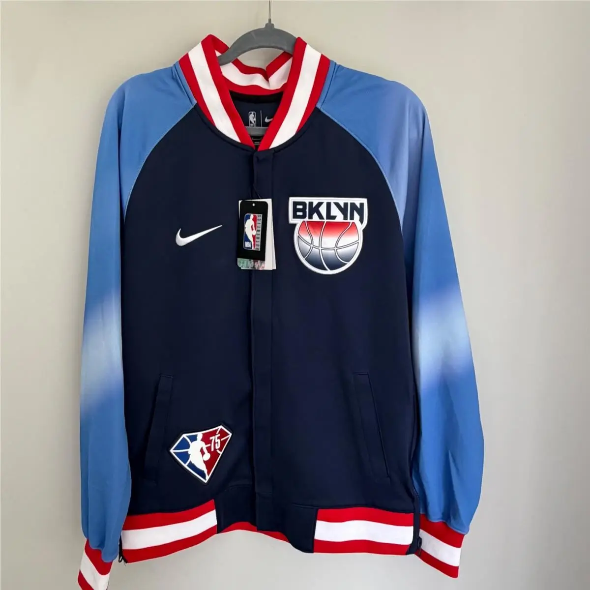 Nike Brooklyn Nets City Edition Showtime Nba 75TH Full-zip Warmup Jacket S