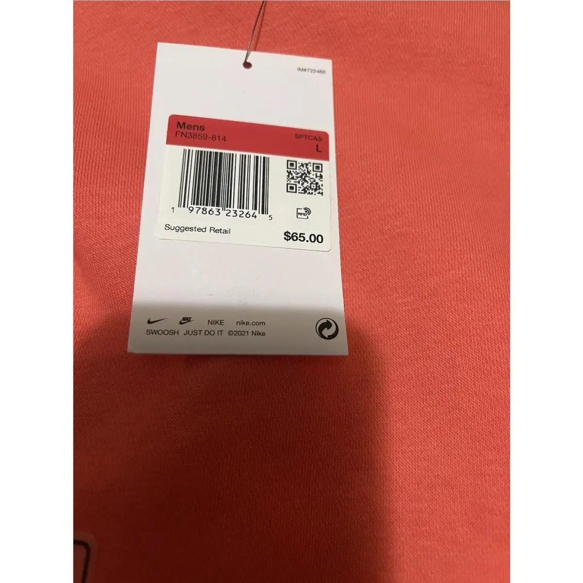 Nike clothing - Ember Coral (UPC: 0197863232645) 7