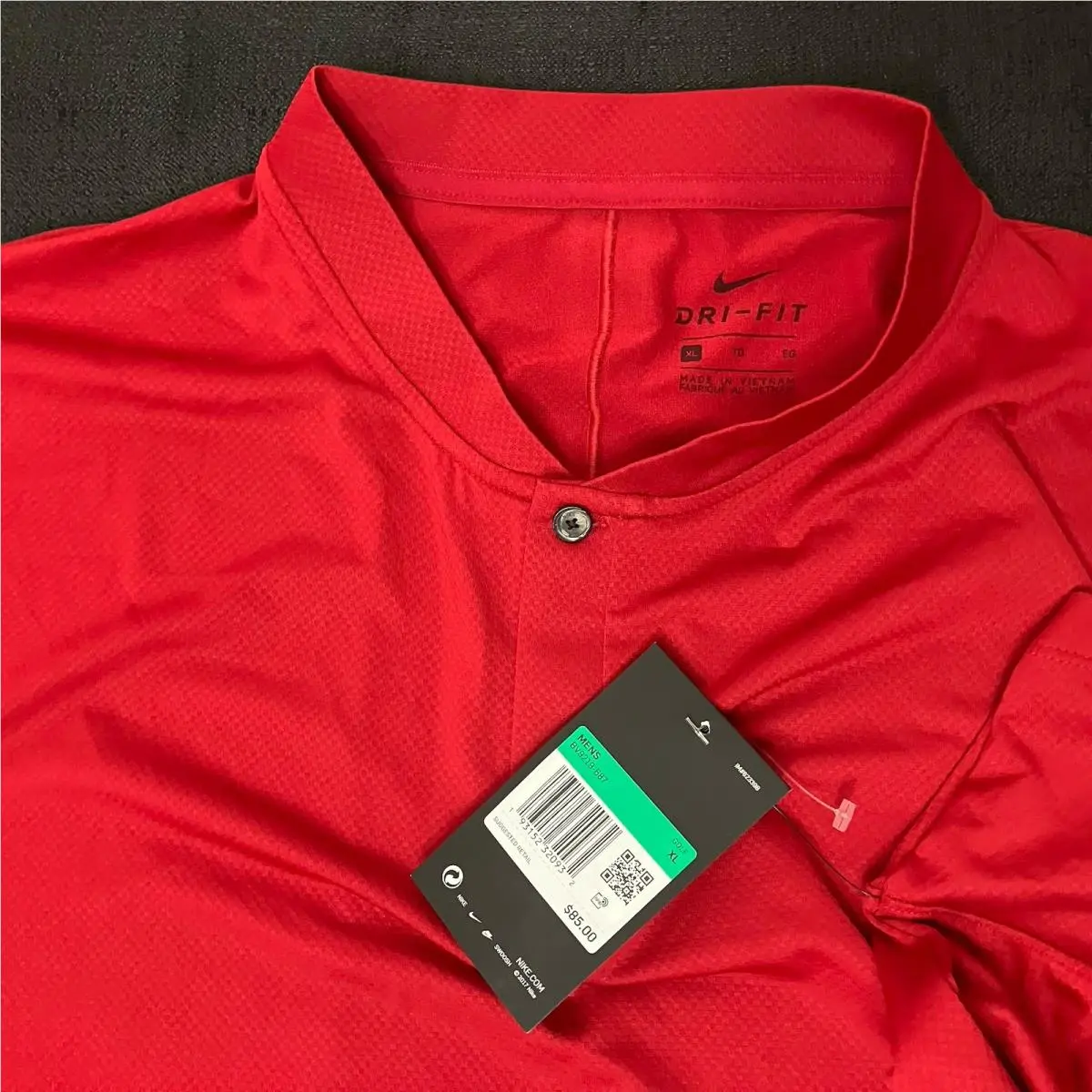 Nike clothing - Nike Tiger Woods Dry ADV Blade Mock - Sunday Red Black 7