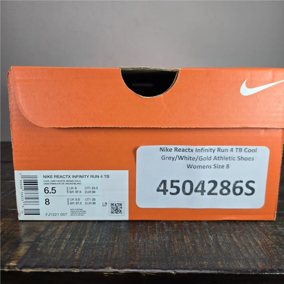 Nike shoes - Nike React X Infinity Run 4 - FJ1222-007 - Gray 9