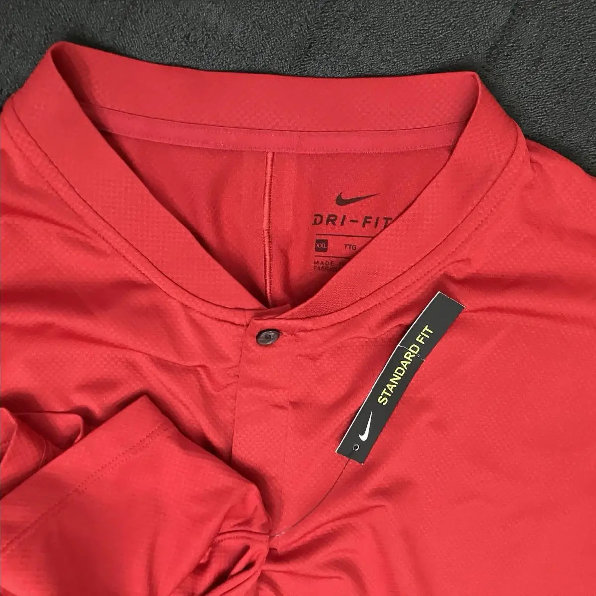 Nike clothing - Nike Tiger Woods Dry ADV Blade Mock - Sunday Red Black 7