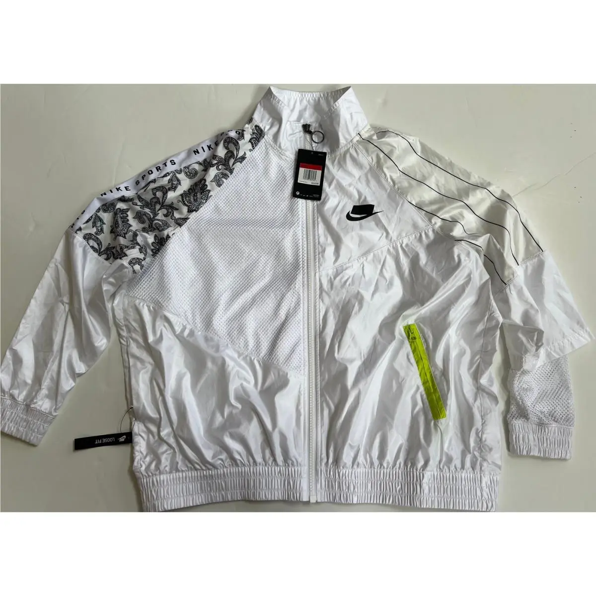 Nike Womens Sportswear Nsw Woven Track Jacket White Active AR3025 100 Size L