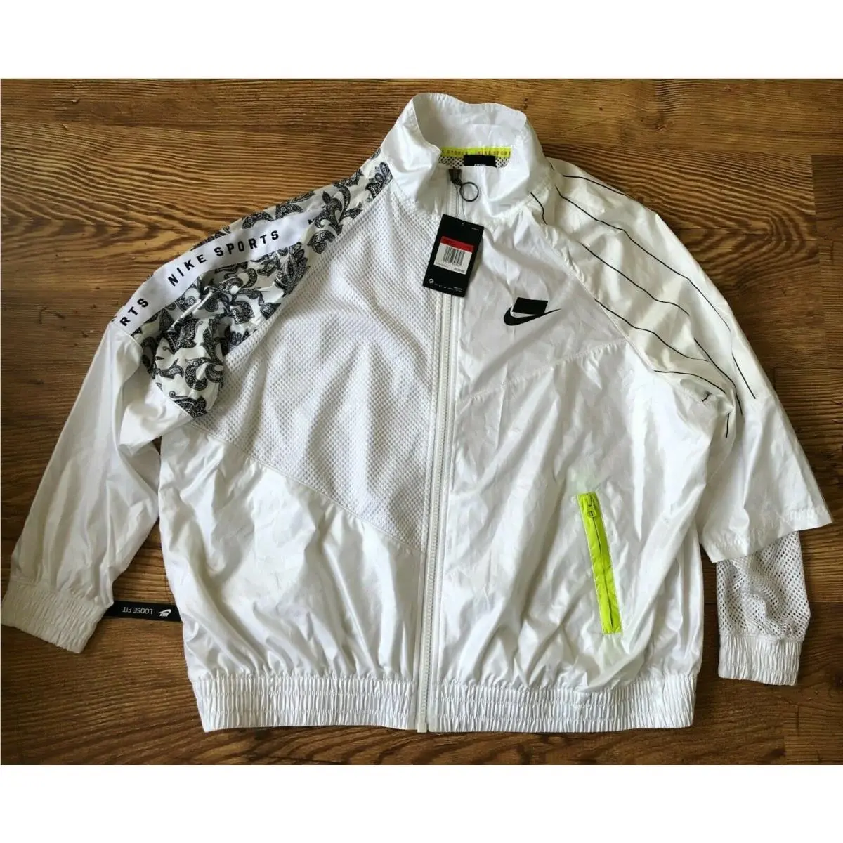 Nike clothing - Nike Women`s Sportswear NSW Woven Track Jacket - AR3025 100 - White (UPC: 192498307461) 11