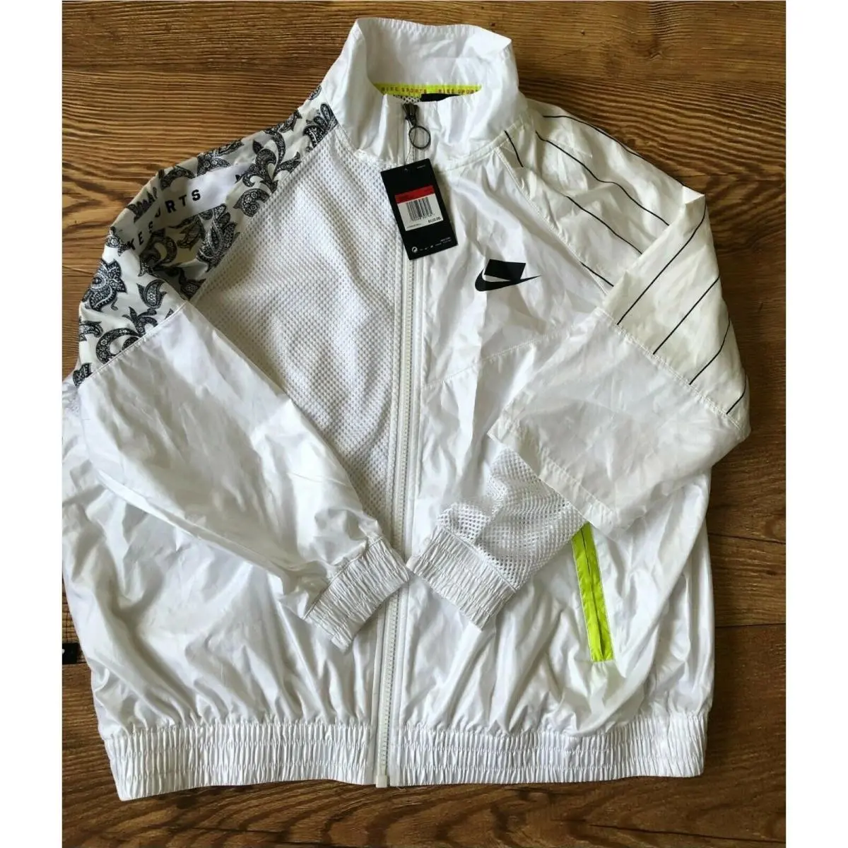 Nike clothing - Nike Women`s Sportswear NSW Woven Track Jacket - AR3025 100 - White (UPC: 192498307461) 12