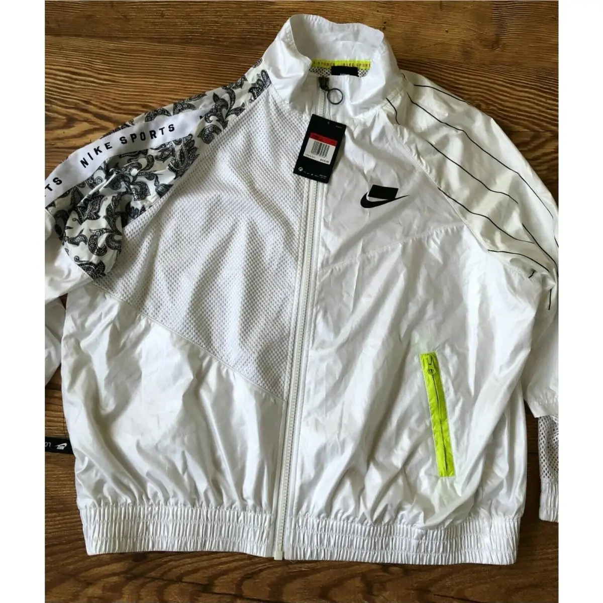 Nike clothing - Nike Women`s Sportswear NSW Woven Track Jacket - AR3025 100 - White (UPC: 192498307461) 13