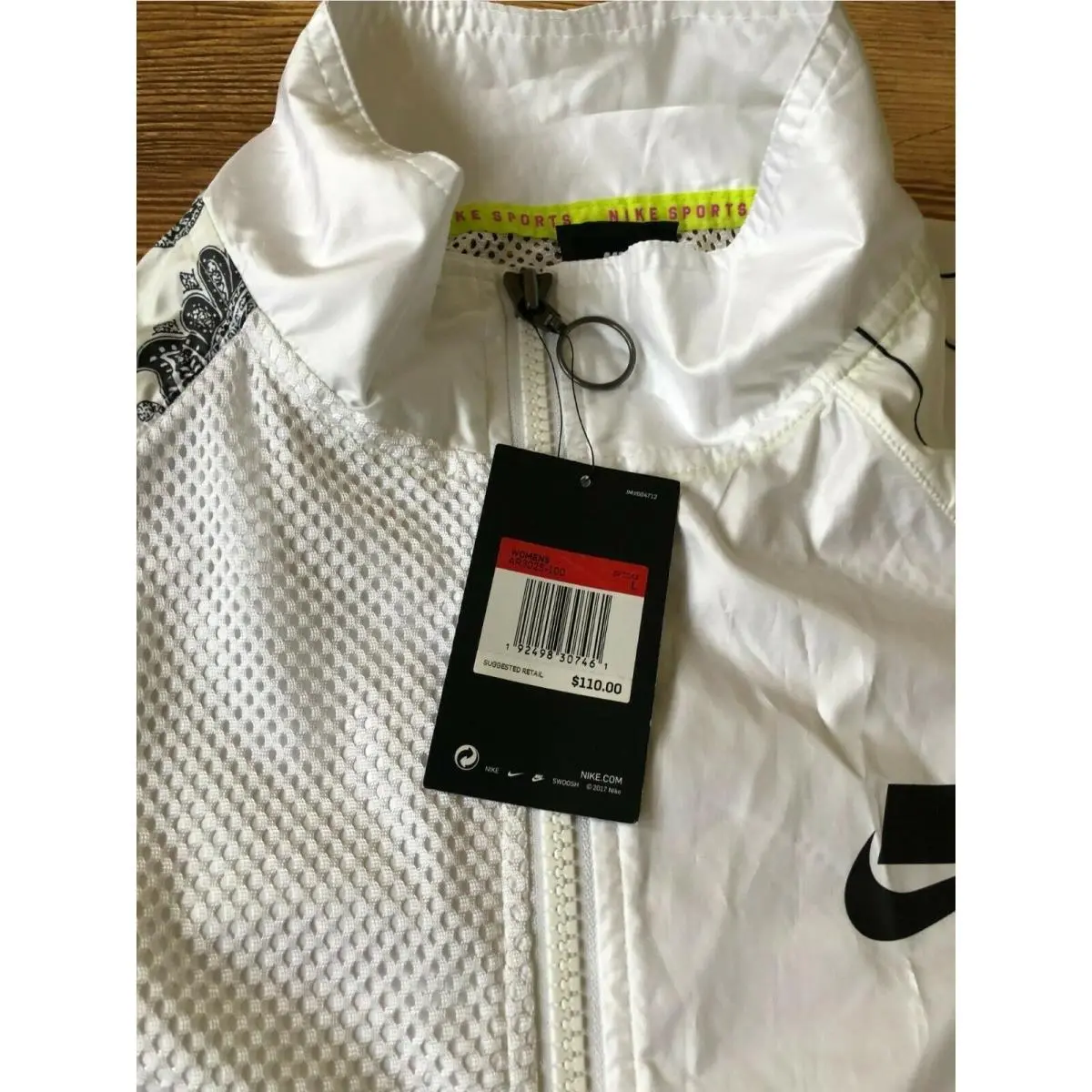 Nike clothing - Nike Women`s Sportswear NSW Woven Track Jacket - AR3025 100 - White (UPC: 192498307461) 17