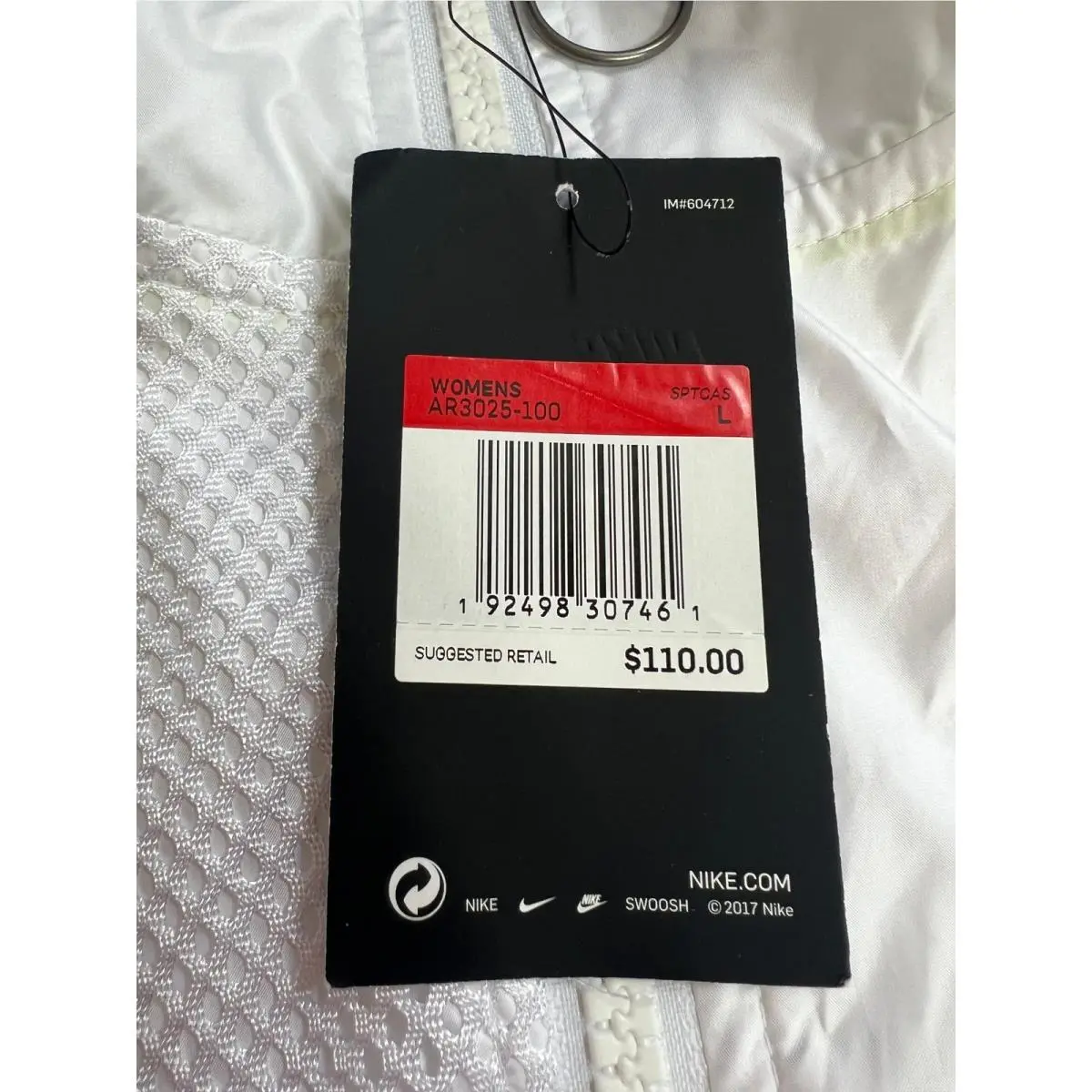 Nike clothing - Nike Women`s Sportswear NSW Woven Track Jacket - AR3025 100 - White (UPC: 192498307461) 1