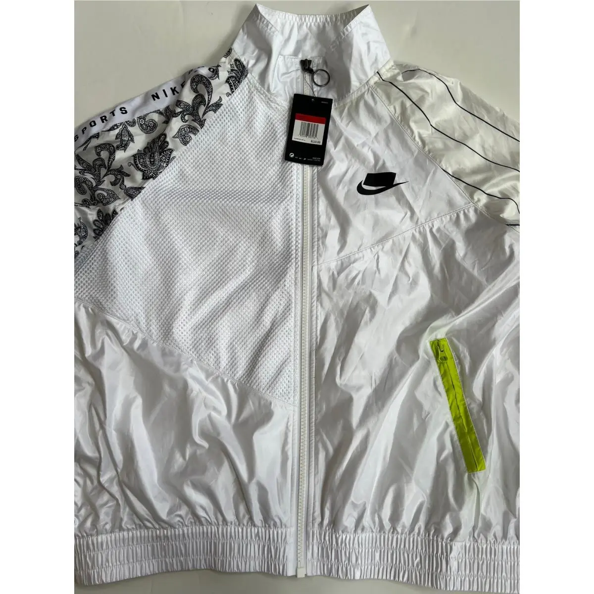 Nike clothing - Nike Women`s Sportswear NSW Woven Track Jacket - AR3025 100 - White (UPC: 192498307461) 6