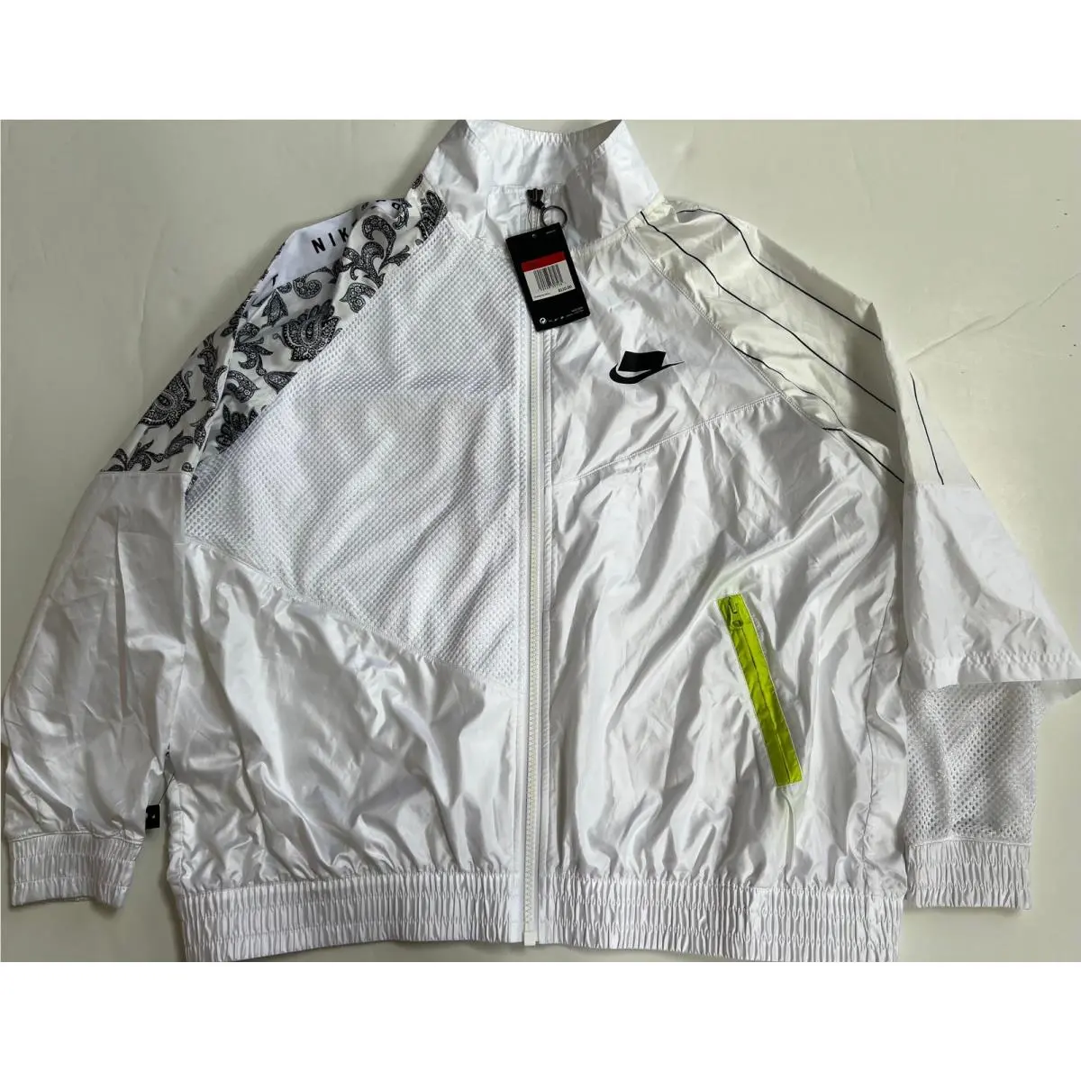 Nike clothing - Nike Women`s Sportswear NSW Woven Track Jacket - AR3025 100 - White (UPC: 192498307461) 7