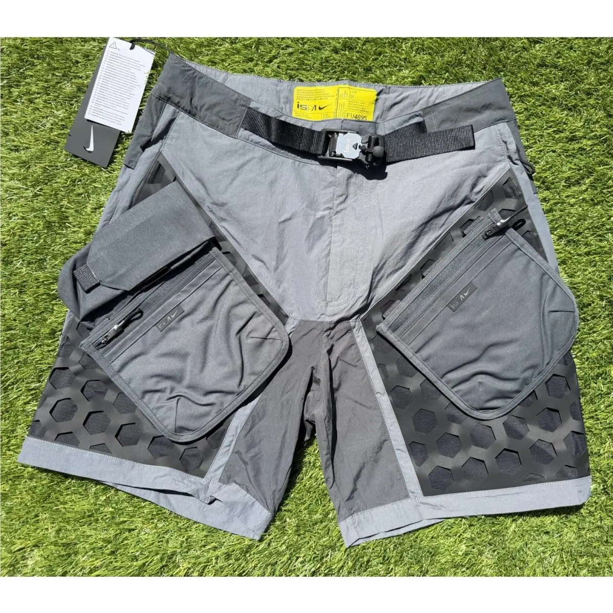 Nike clothing - Nike NRG ISPA MLLE Modular Shorts - FV4895-060 - Anthracite, Dark Grey & Black (UPC: 0197594534025) 0