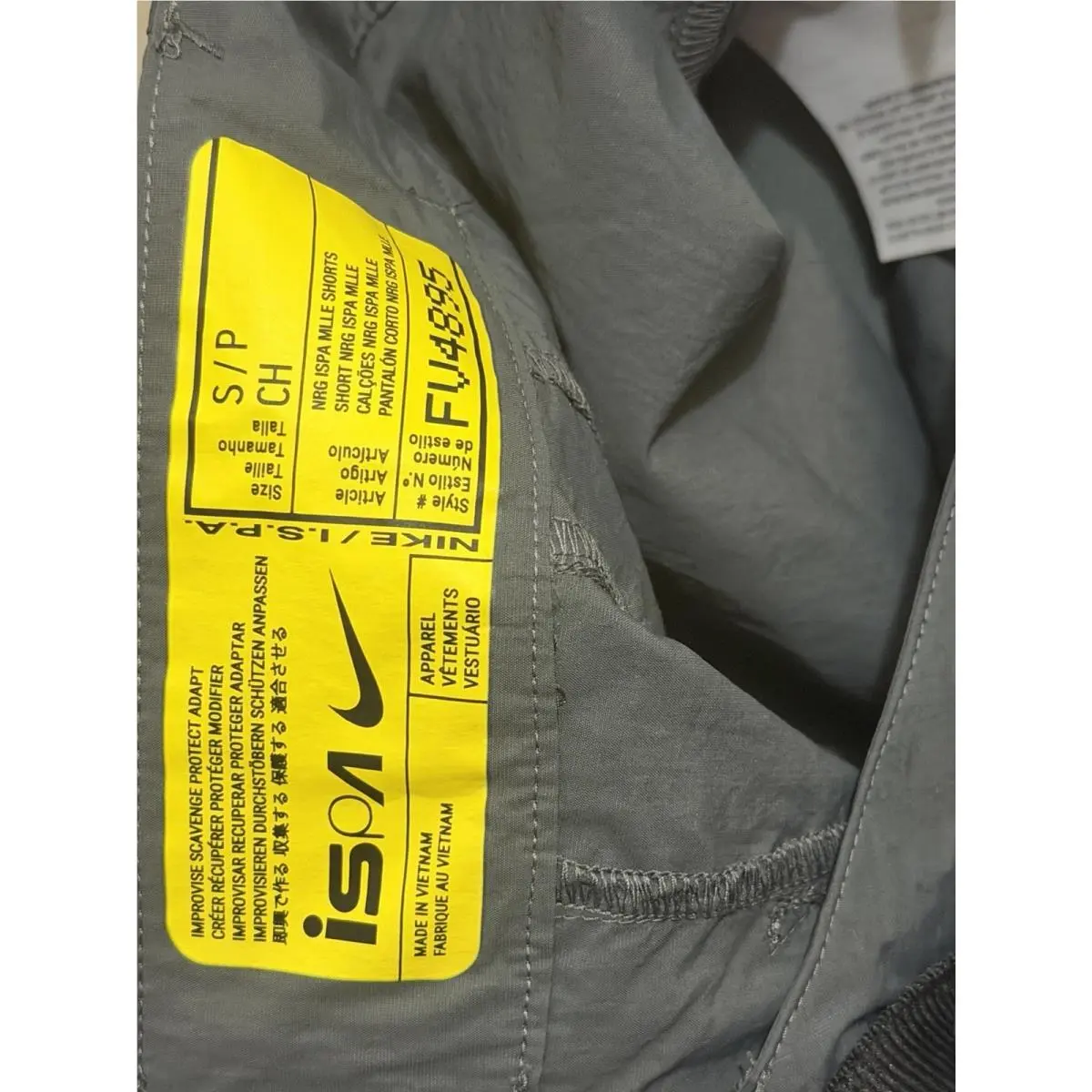 Nike clothing - Nike NRG ISPA MLLE Modular Shorts - FV4895-060 - Anthracite, Dark Grey & Black (UPC: 0197594534025) 3