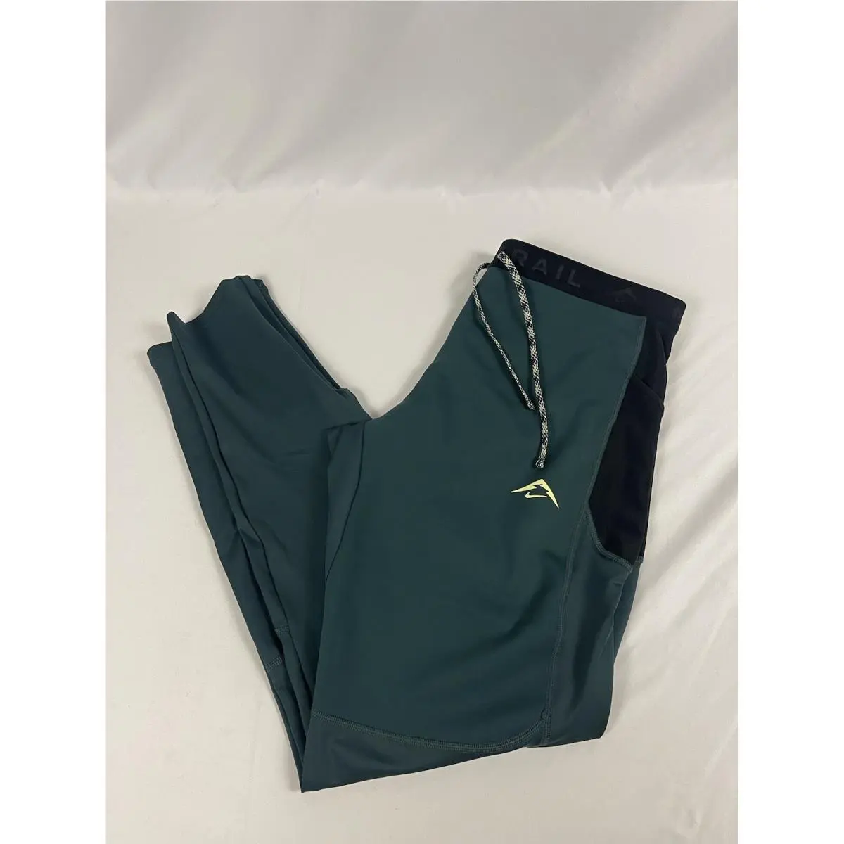 Nike Trail Lunar Ray Winterized Running Tights Green FB8599-328 Mens Size Large