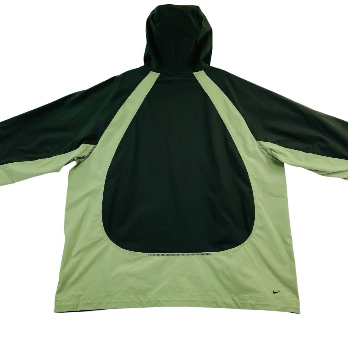 Nike clothing - Nike Tech Dri-FIT Woven Windrunner Colorblock Jacket - IH8461-355 - Black Green 9