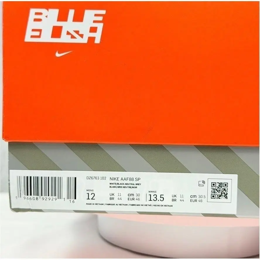 Nike shoes - Nike Air Alpha Force 88 SP Billie Eilish White Black Neutral Grey - White 3