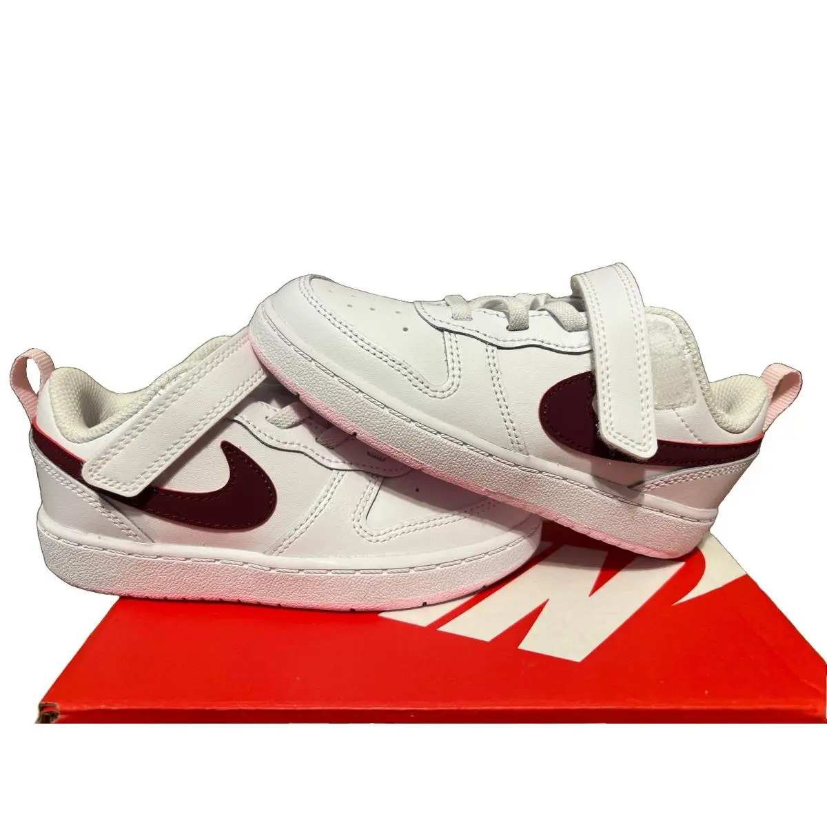 Nike shoes - Nike Court Borough - Court Borough - White / Beetroot 1