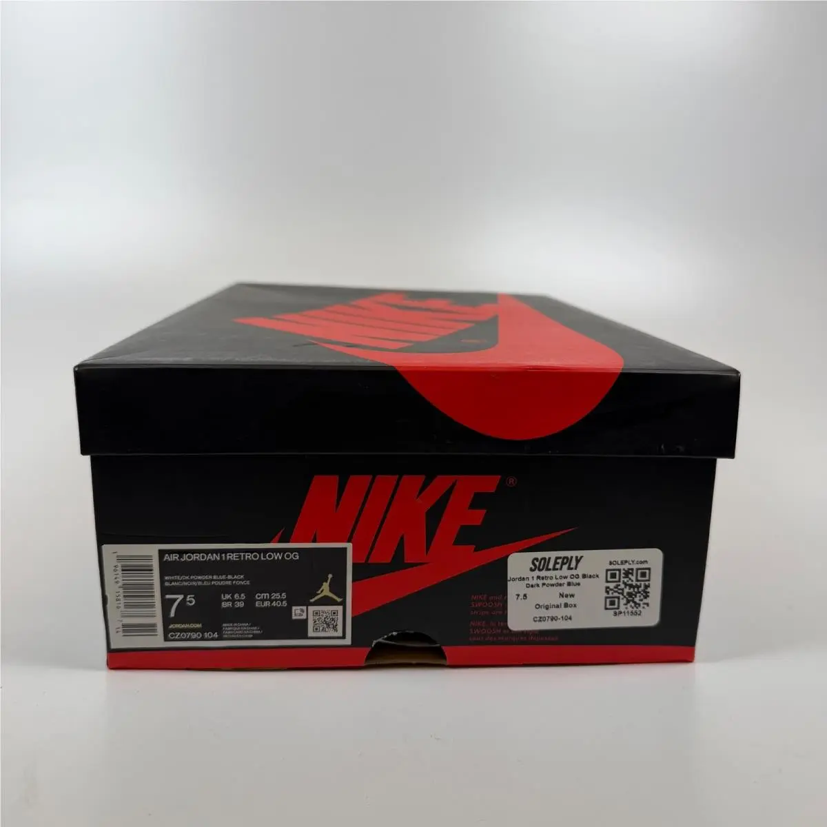 Nike shoes - Jordan 1 Retro Low OG Black Dark Powder Blue - Blue 8